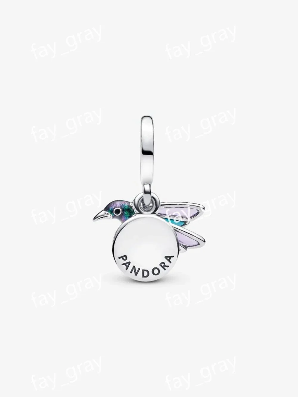 Pandora Hummingbird Double Dangle Charm